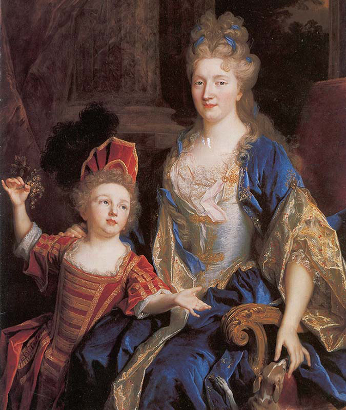 Catherine Coustard with her daughter Leonor